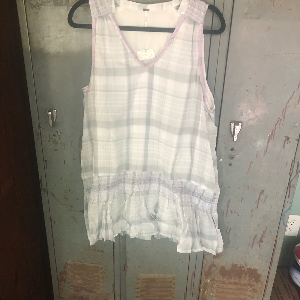 Free People Smocked Tunic/Shift Dress Size XS NWT - Picture 2 of 5